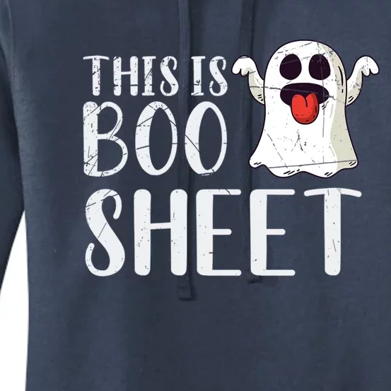 Halloween Costume Trick Or Treat Boo Sheet Funny Ghost Gift Women's Pullover Hoodie