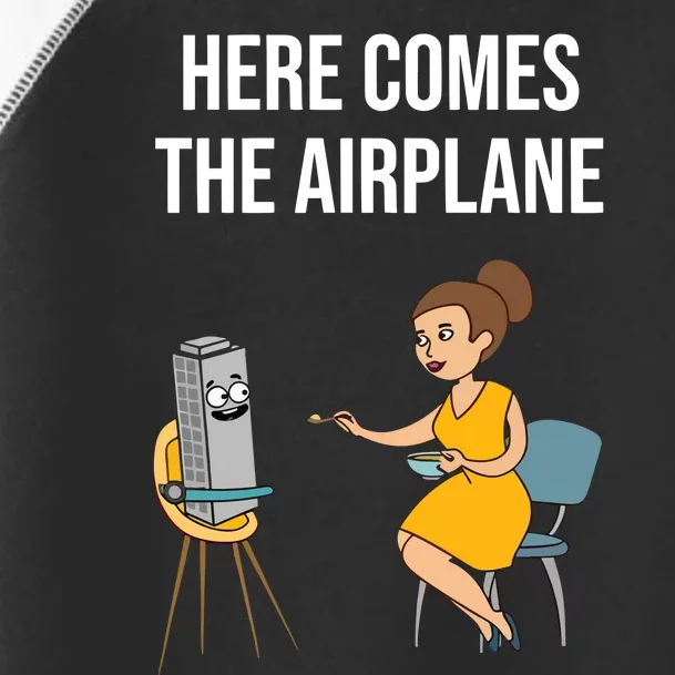 Here Comes The Airplane Toddler Fine Jersey T-Shirt