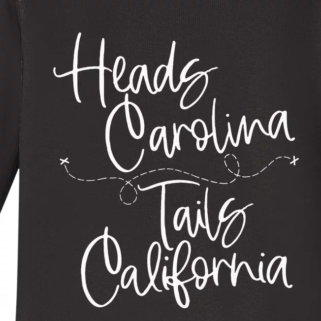 Heads Carolina Tails California 90s Country Baby Long Sleeve Bodysuit