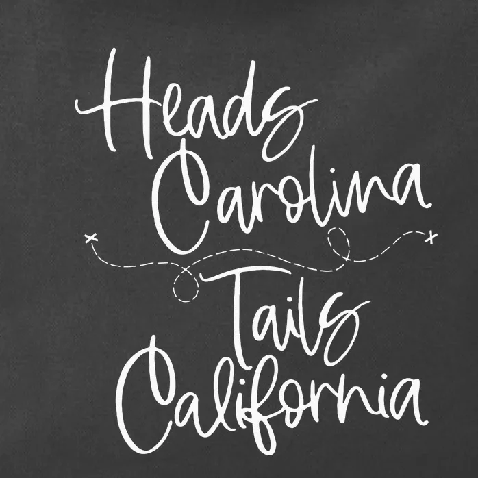 Heads Carolina Tails California 90s Country Zip Tote Bag