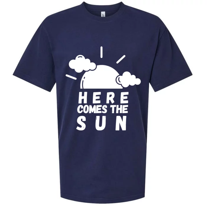 Here Comes The Sun Bring It On Sunshine Sunny Days Smiles Great Gift Sueded Cloud Jersey T-Shirt