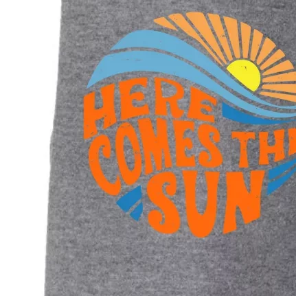 Here Comes The Sun Retro Summer Doggie 3-End Fleece Hoodie