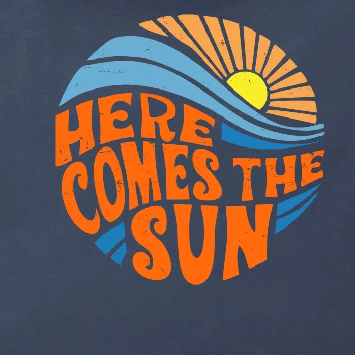 Here Comes The Sun Retro Summer Zip Tote Bag