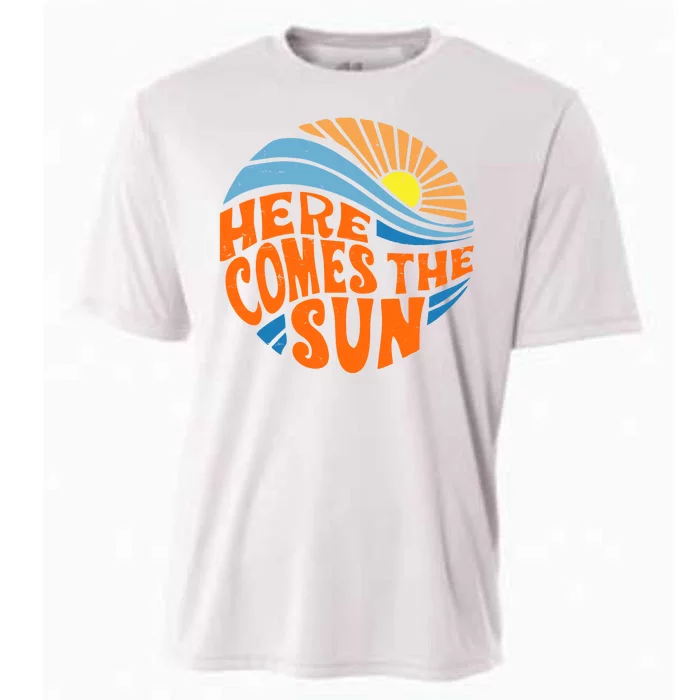 Here Comes The Sun Retro Summer Cooling Performance Crew T-Shirt