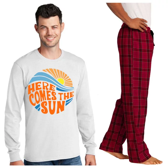 Here Comes The Sun Retro Summer Long Sleeve Pajama Set