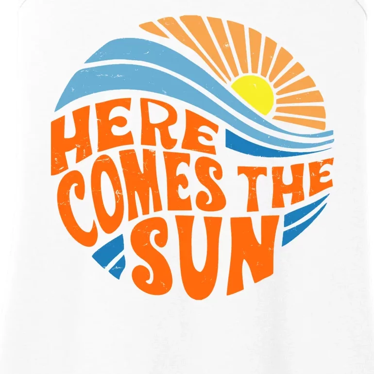 Here Comes The Sun Retro Summer Ladies Essential Tank