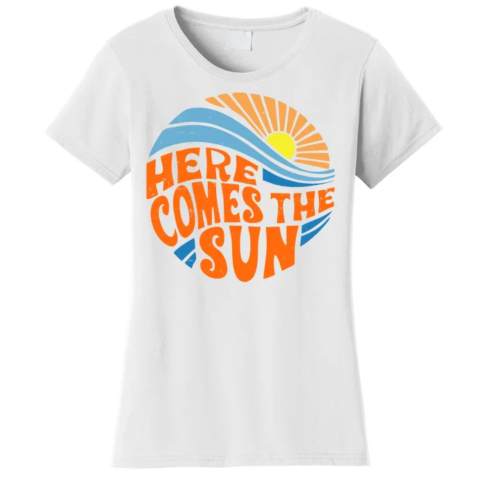 Here Comes The Sun Retro Summer Women's T-Shirt