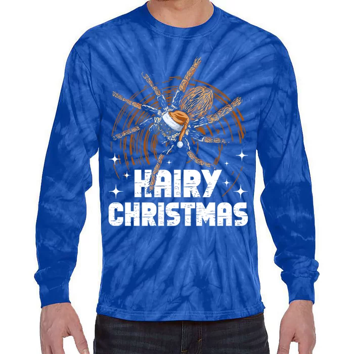 Hairy Christmas Tarantula Owner Cute Gift Tie-Dye Long Sleeve Shirt