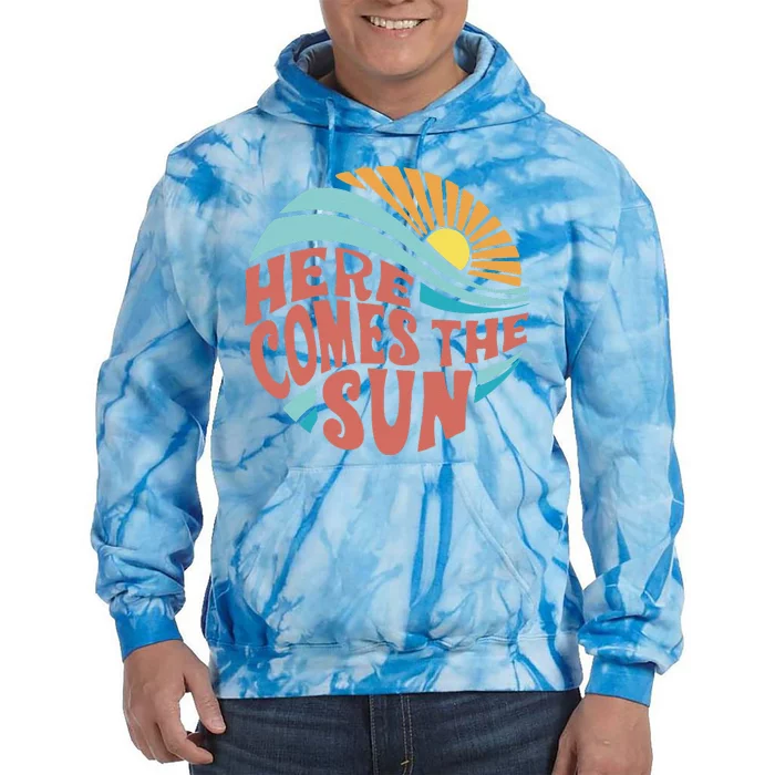 Here Comes The Sun  Baby Summer Beach Tie Dye Hoodie