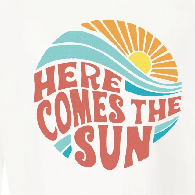 Here Comes The Sun  Baby Summer Beach Cropped Pullover Crew