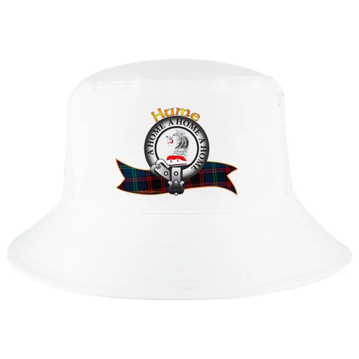 Hume Clan Tartan Crest Motto V Neck Cool Comfort Performance Bucket Hat