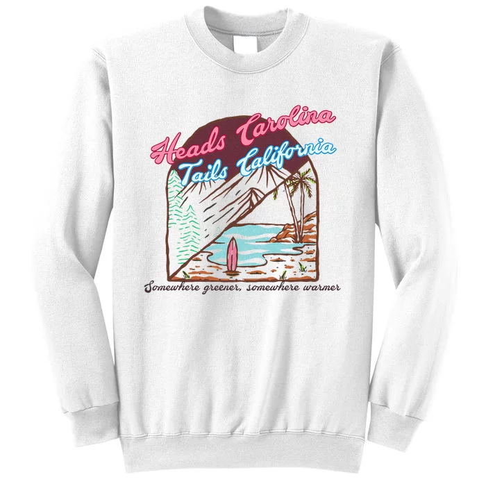 Heads Carolina Tails California Country Cowgirl Cowboy Sweatshirt