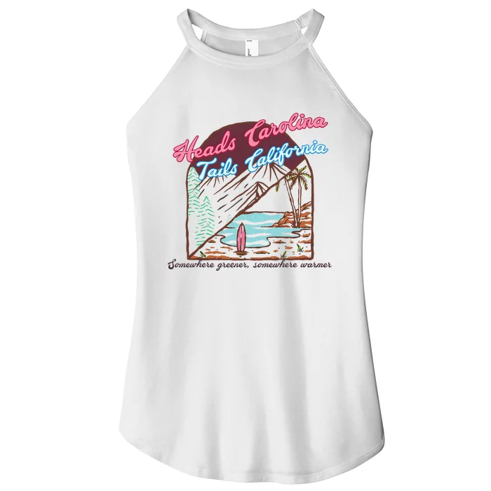 Heads Carolina Tails California Country Cowgirl Cowboy Women’s Perfect Tri Rocker Tank