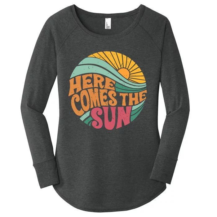 Here Comes The Sun Summer Vacation Women's Perfect Tri Tunic Long Sleeve Shirt