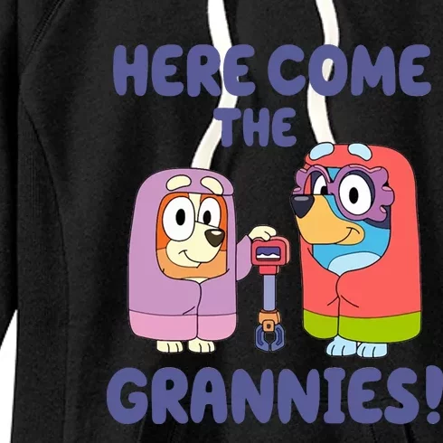 Here Come The Grannies Bluyye Grannies Women's Fleece Hoodie