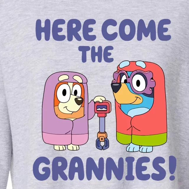 Here Come The Grannies Bluyye Grannies Cropped Pullover Crew