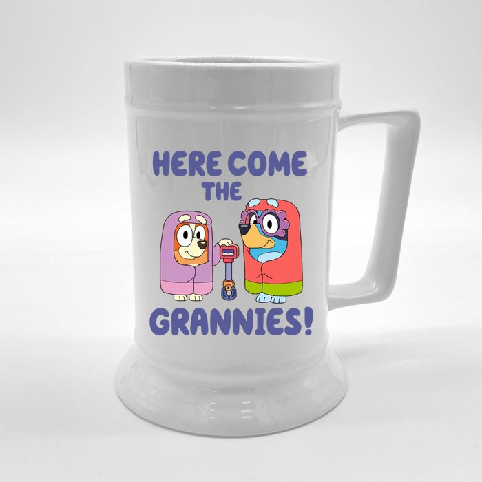 Here Come The Grannies Bluyye Grannies Front & Back Beer Stein