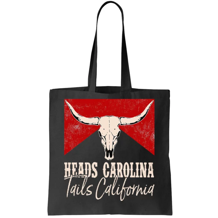 Heads Carolina Tails California Western 90S Style Costume Tote Bag