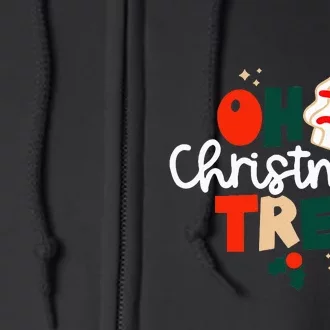 Hilarious Christmas Tree Cakes Festive and Tasty Holiday Treat Full Zip Hoodie