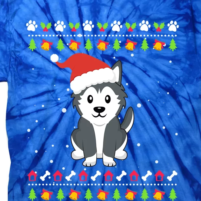 Husky Christmas Ugly Christmas Meaningful Gift Tie-Dye T-Shirt