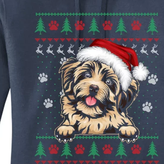 Havanese Christmas Ugly Sweater Funny Dog Lover Xmas Great Gift Women's Pullover Hoodie