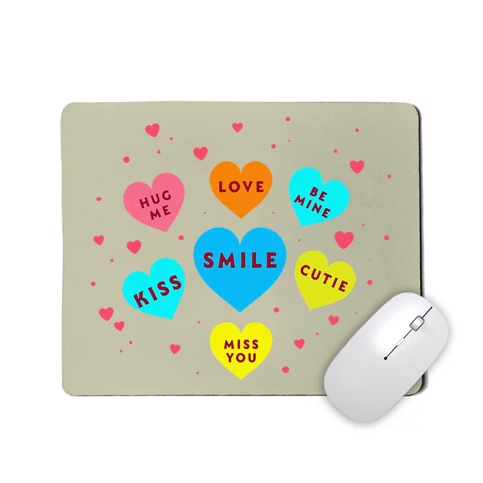 Heart Candy Valentine Candy Hearts Valentine Mousepad