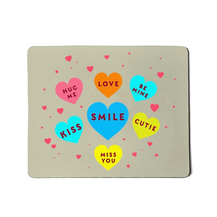 Heart Candy Valentine Candy Hearts Valentine Mousepad