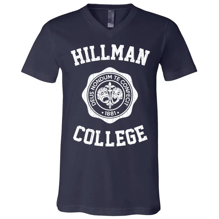 Hillman College Vintage 1881 V-Neck T-Shirt