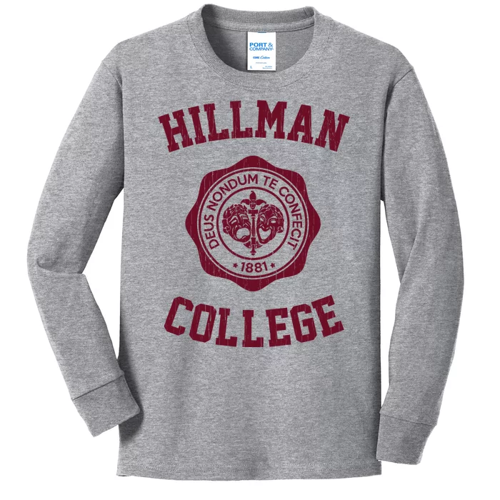 Hillman College Vintage 1881 Kids Long Sleeve Shirt