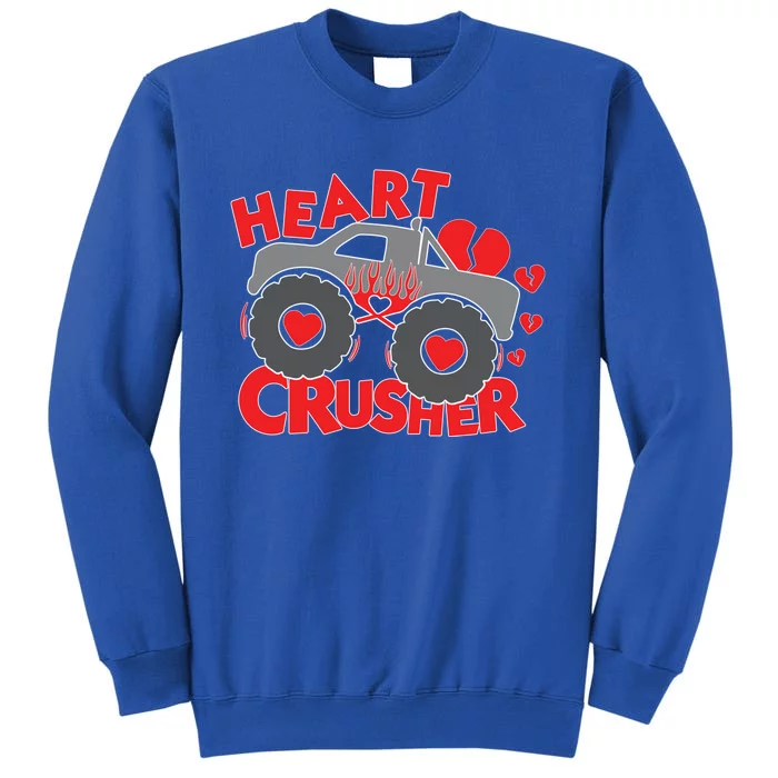 Hearts Crusher Valentines Day Monster Truck Cool Gift Sweatshirt