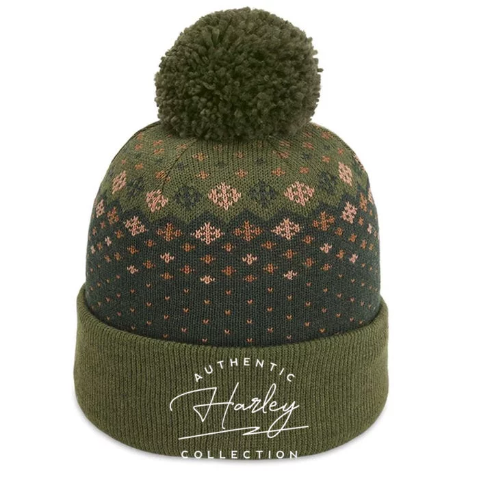 Harley Classic Vintage Design The Baniff Cuffed Pom Beanie