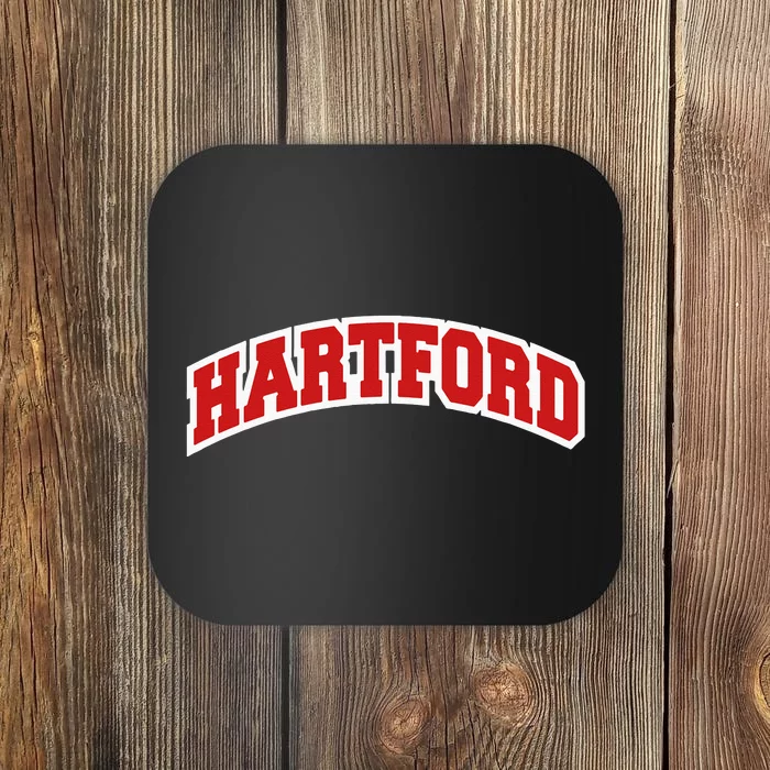 Hartford Connecticut Varsity Style Vintage Swea Coaster