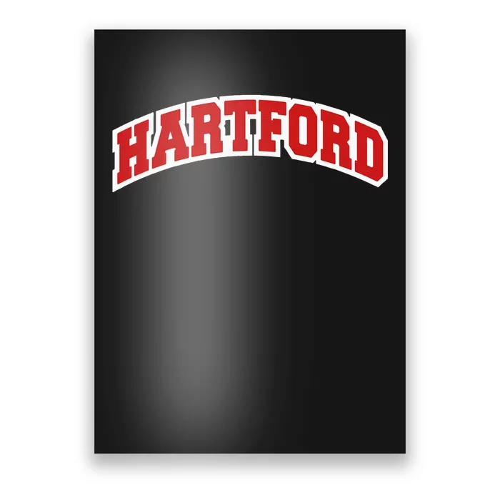 Hartford Connecticut Varsity Style Vintage Swea Poster