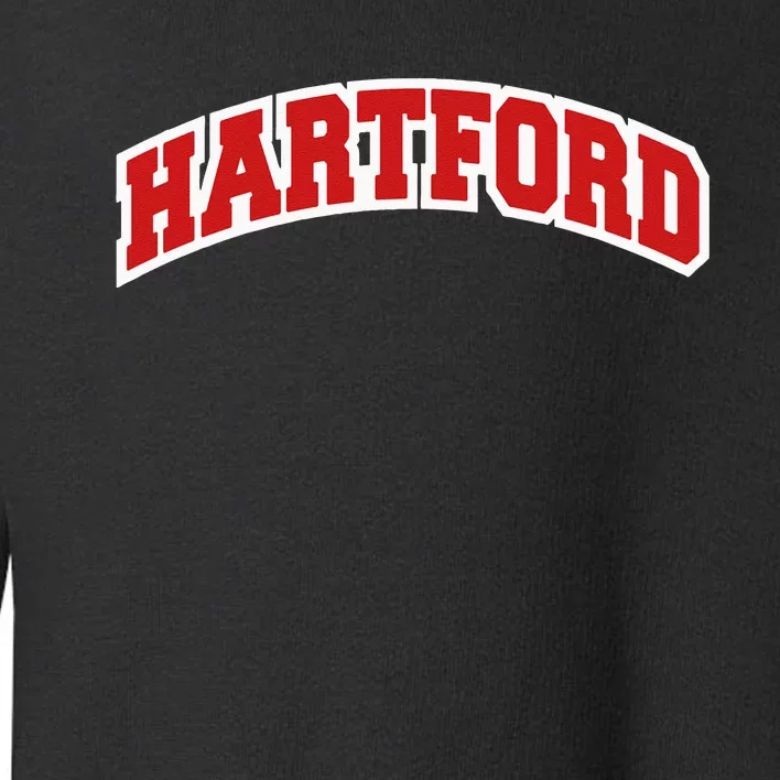 Hartford Connecticut Varsity Style Vintage Swea Toddler Sweatshirt