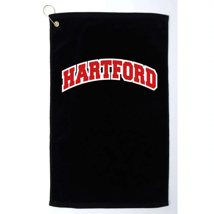 Hartford Connecticut Varsity Style Vintage Swea Platinum Collection Golf Towel