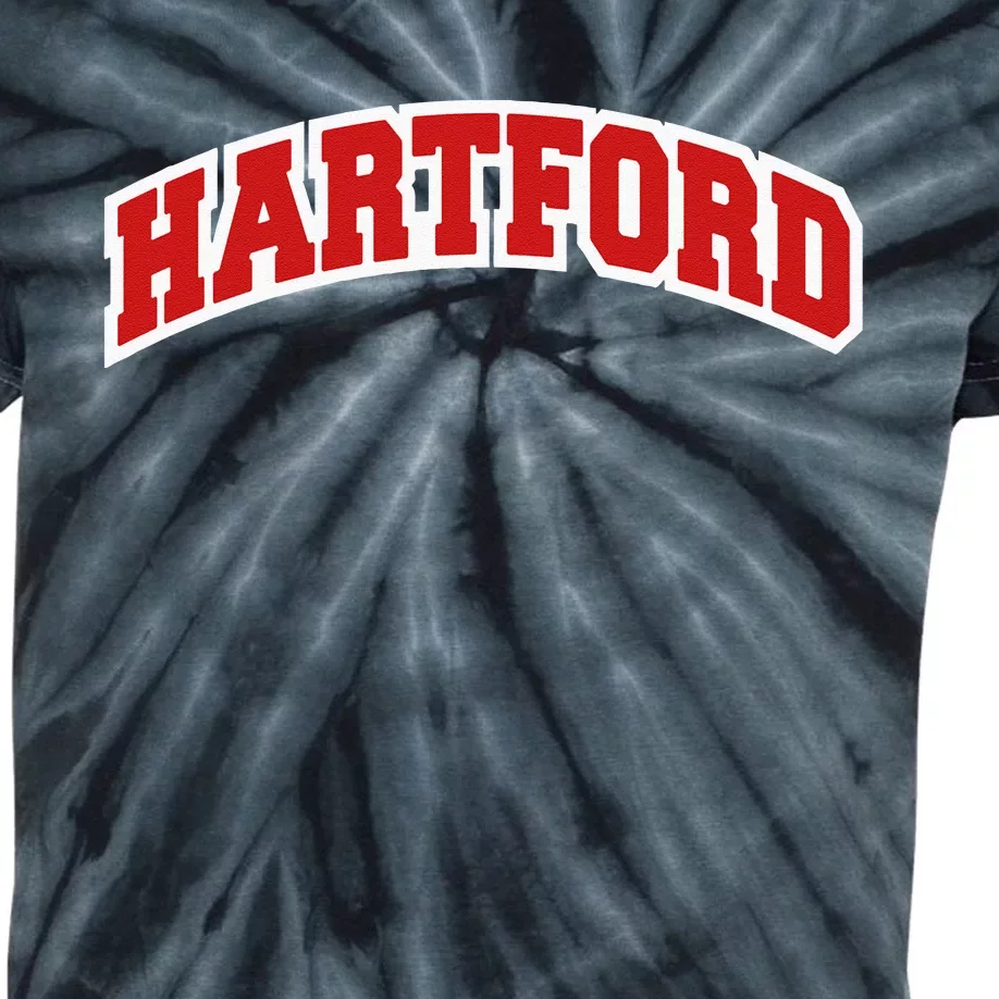 Hartford Connecticut Varsity Style Vintage Swea Kids Tie-Dye T-Shirt