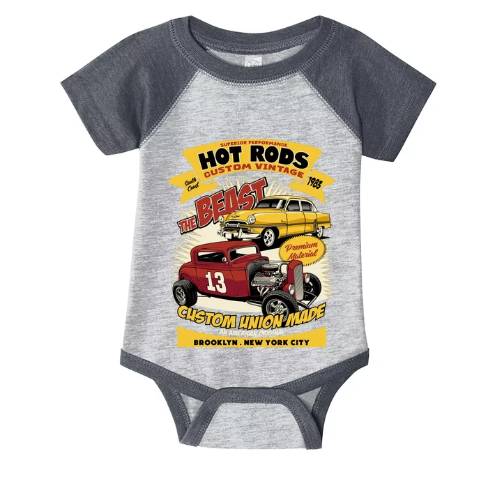 Hotrod Custom Vintage Infant Baby Jersey Bodysuit