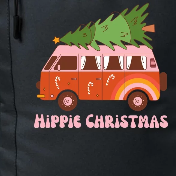 Hippie Christmas Van Holiday Daily Commute Backpack