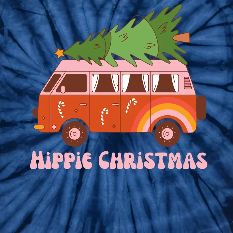 Hippie Christmas Van Holiday Tie-Dye T-Shirt