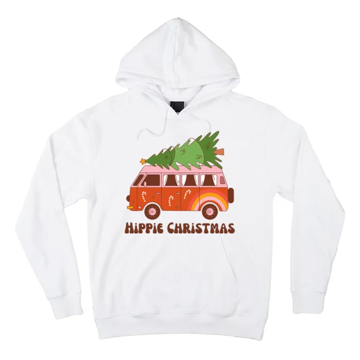 Hippie Christmas Van Holiday Hoodie