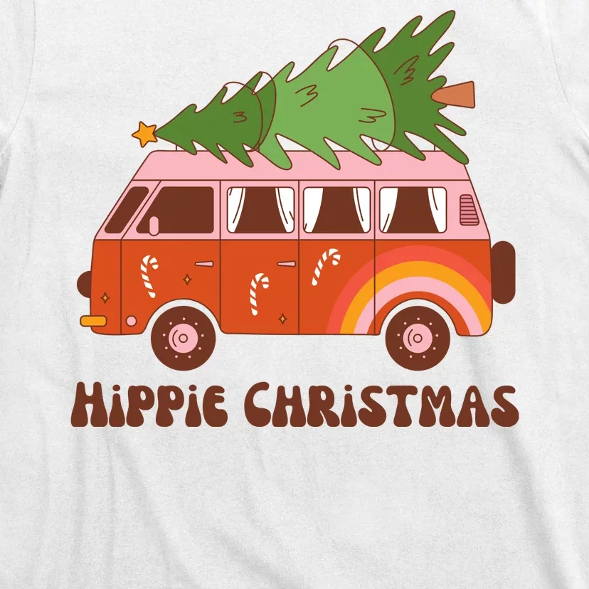 Hippie Christmas Van Holiday T-Shirt