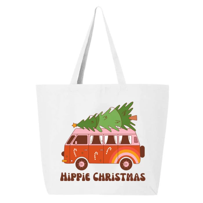 Hippie Christmas Van Holiday 25L Jumbo Tote