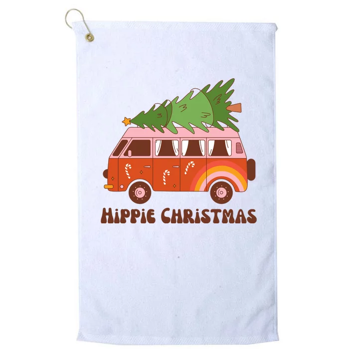 Hippie Christmas Van Holiday Platinum Collection Golf Towel