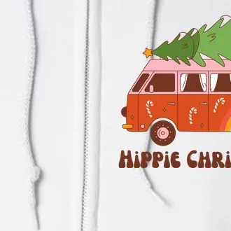 Hippie Christmas Van Holiday Full Zip Hoodie