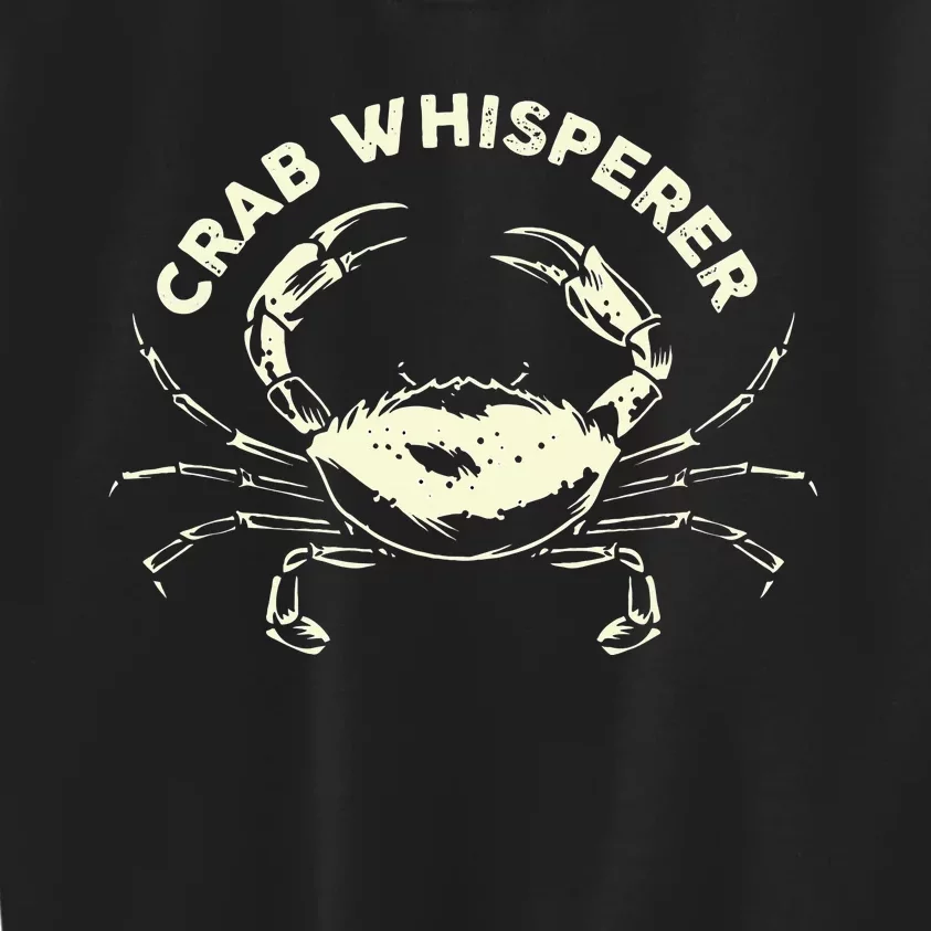 Hunter Crab Whisperer Crabbing Hunting Fishing Ocean Beach Kids Sweatshirt