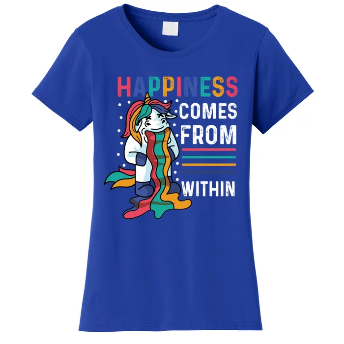 Happiness Comes Within Gay And Homosexual Santa Claus Cool Gift Women's T-Shirt