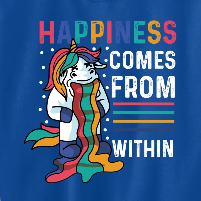 Happiness Comes Within Gay And Homosexual Santa Claus Cool Gift Kids Sweatshirt