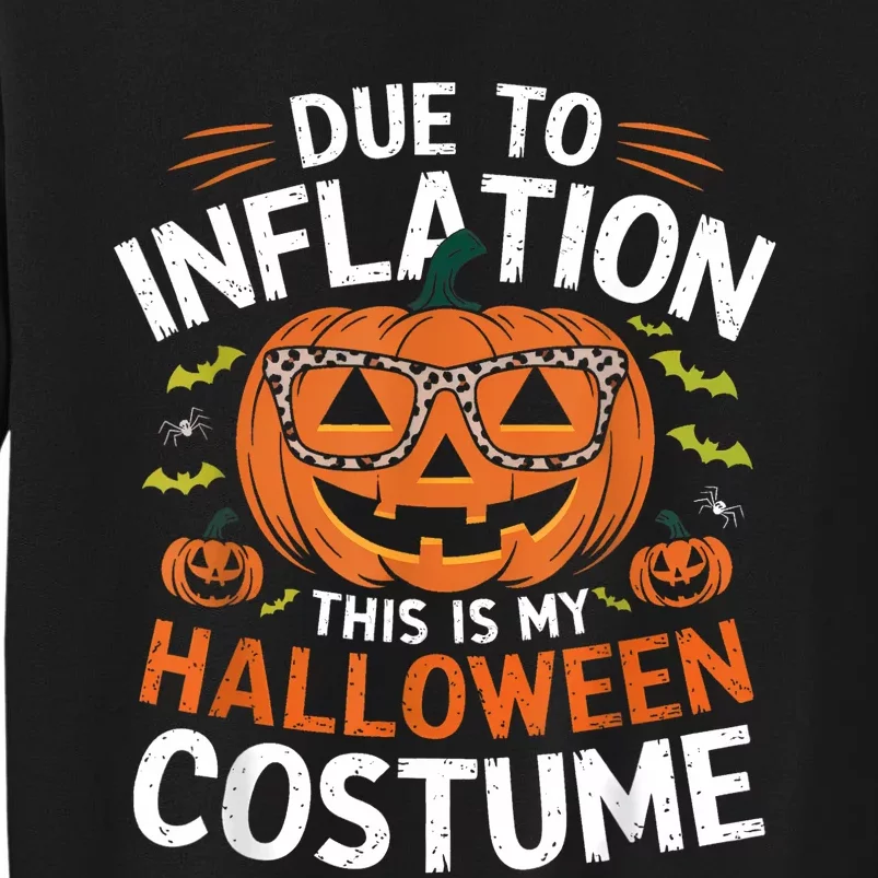 Halloween Costumes Woman 2024 Funny Due To Inflation Tall Sweatshirt