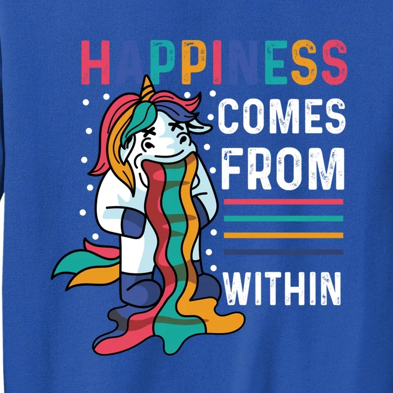 Happiness Comes Within Gay And Homosexual Santa Claus Funny Gift Tall Sweatshirt