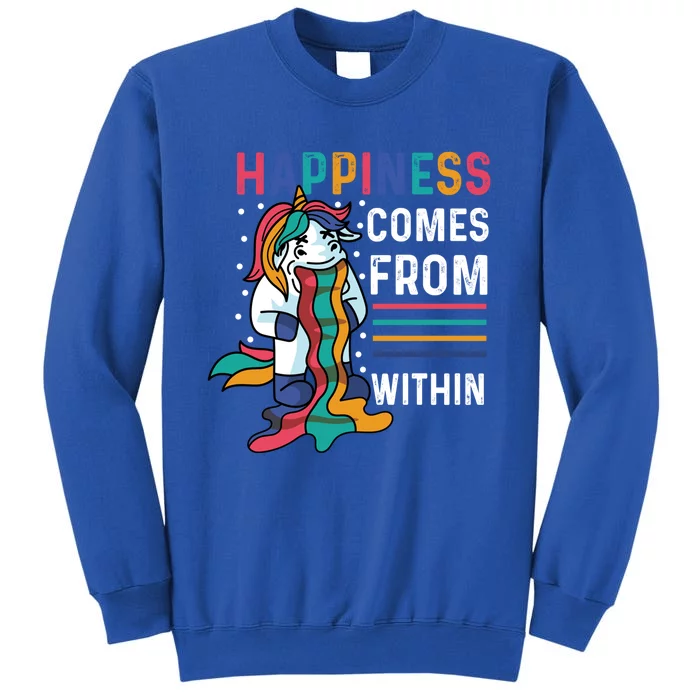 Happiness Comes Within Gay And Homosexual Santa Claus Funny Gift Tall Sweatshirt